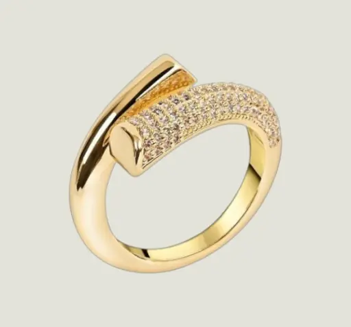 Twisted Ring with Stones