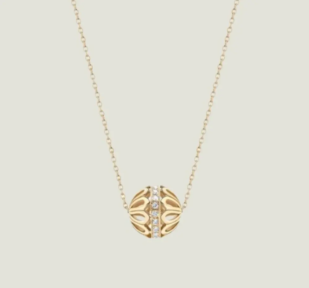 Flower Ball Pendant Chain