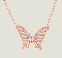Butterfly Pendant Gold Chain