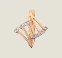 S Shaped Diamond Stud