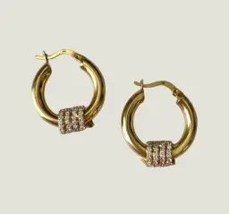 Twisted U Shape Hoop Earring